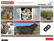 Tablet Screenshot of homepage.braunvieh.ch